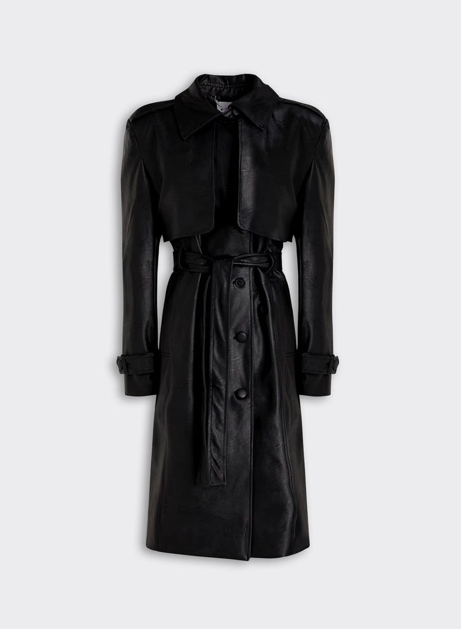 Leather Trench Coat